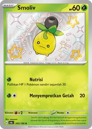 Smoliv (Shiny Treasure ex 203/190)