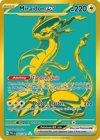 Miraidon ex (Paldean Fates 243/091)