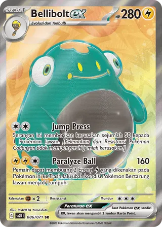 Bellibolt ex (Clay Burst 086/071)