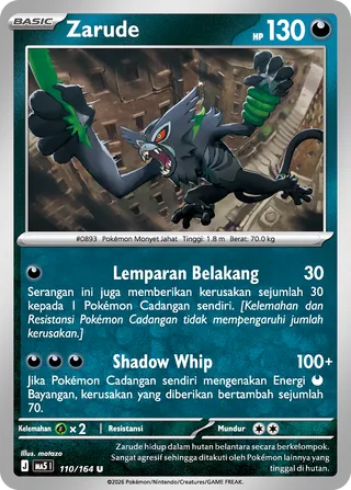 Zarude (Shadowy Threats 110/164)