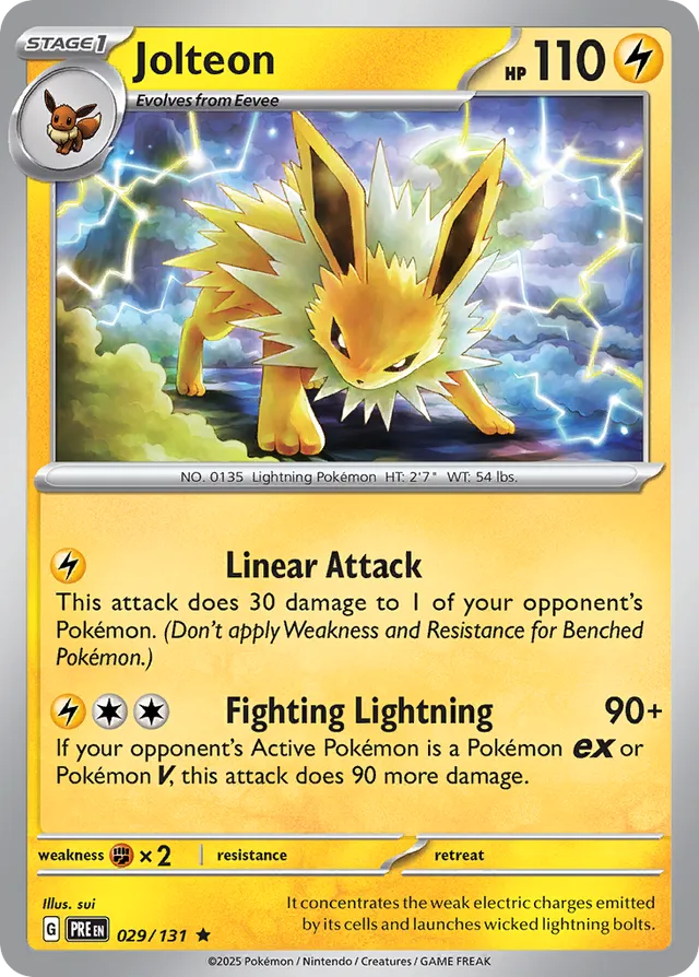 Jolteon Prismatic Evolutions 029/131 Rare