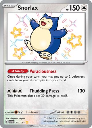 Snorlax (Paldean Fates 202/091)