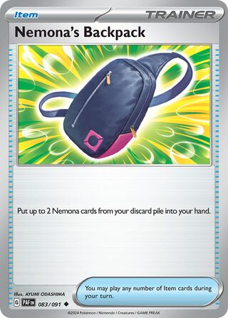 Nemona's Backpack (Paldean Fates 083/091)