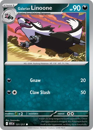 Galarian Linoone (Ascended Heroes 131/217)