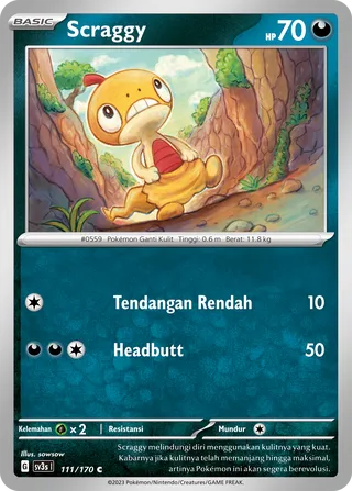 Scraggy (Black Shine 111/170)