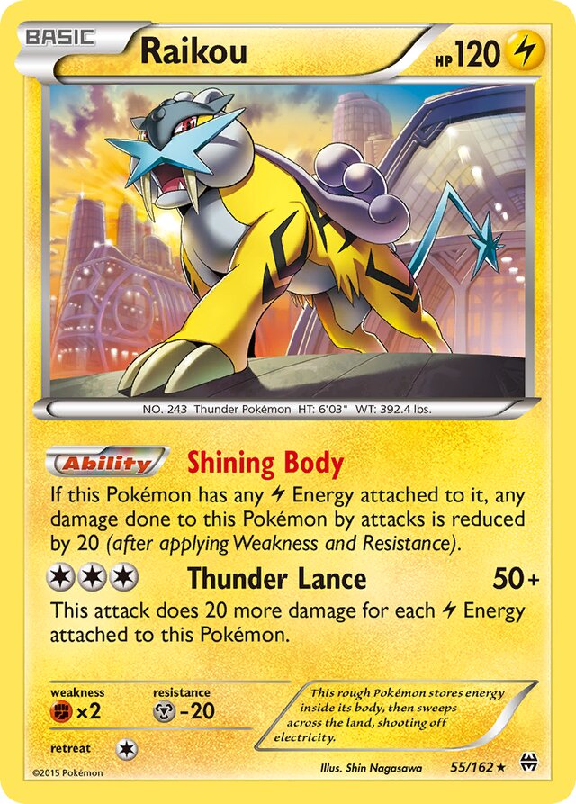 Raikou BREAKthrough 55/162 Rare Holo
