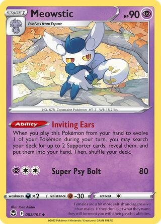 Meowstic (Silver Tempest 082/195)