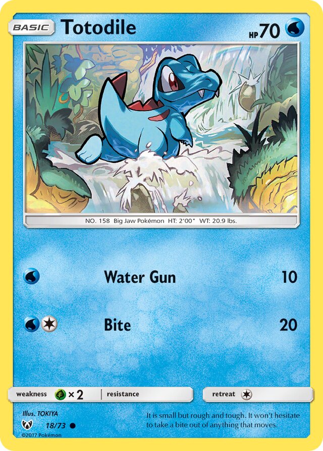 Totodile Shining Legends 18/73 Common