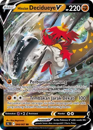 Hisuian Decidueye V (Battle Region 044/067)