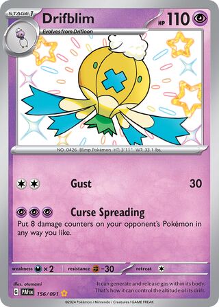 Drifblim (Paldean Fates 156/091)