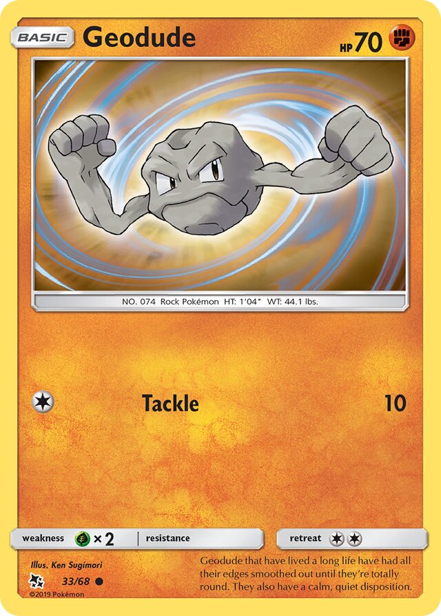 Geodude Hidden Fates 33/68 Common