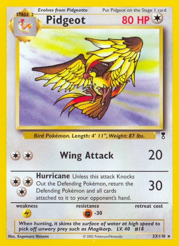33/110 Pidgeot LC Rare