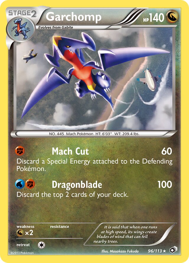 Garchomp Legendary Treasures 96/113 Rare Holo