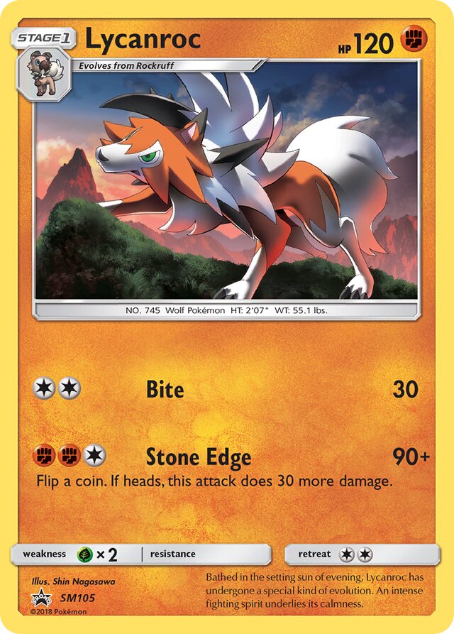 SM105 Lycanroc SMP PROMO