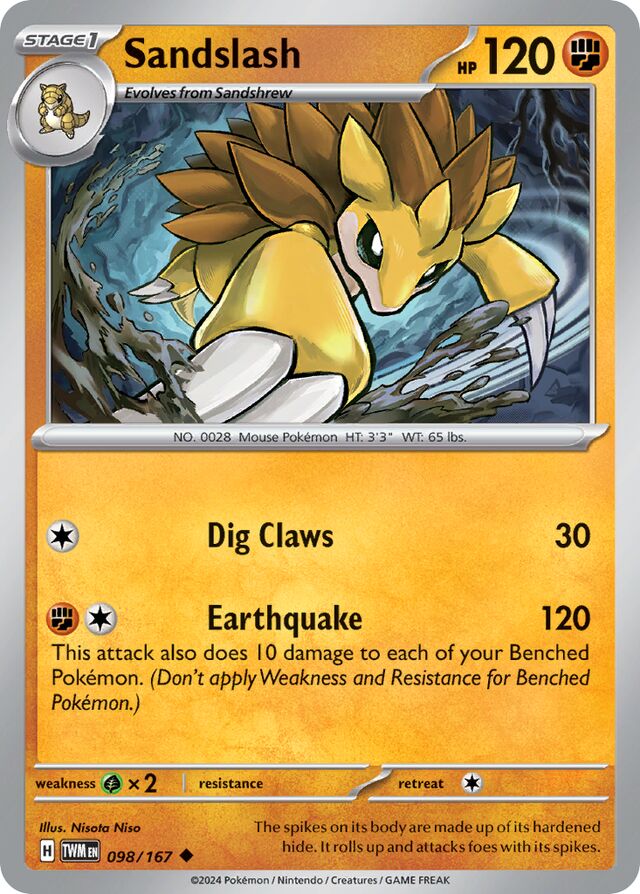 098/167 Sandslash TWM Uncommon