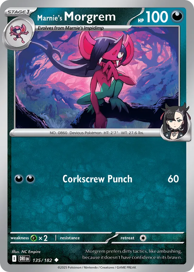 Marnie's Morgrem Destined Rivals 135/182 Uncommon