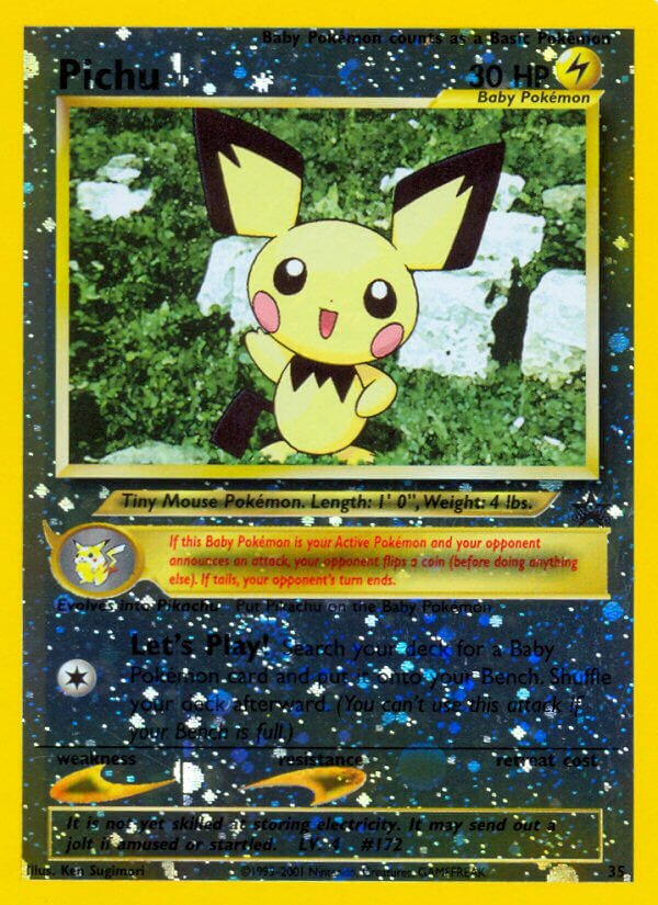 Pichu Wizards Black Star Promos 35 PROMO