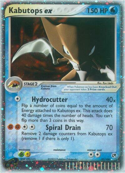 97/100 Kabutops ex SS Rare Holo ex