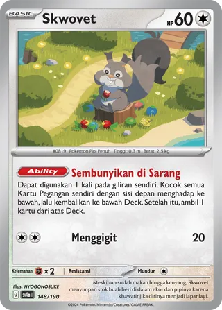 Skwovet (Shiny Treasure ex 148/190)