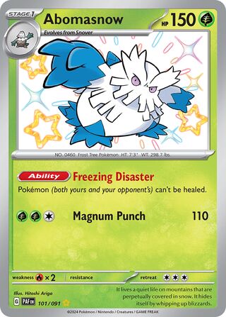 Abomasnow (Paldean Fates 101/091)