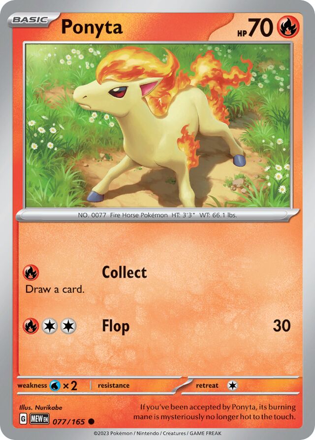 Ponyta 151 077/165 Common