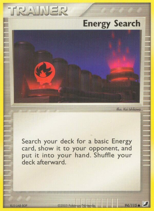 Energy Search 94/115 3 EX UNSEEN FORCES COMMON PTCG