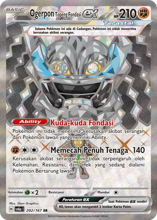 Cornerstone Mask Ogerpon ex (Transfiguration Mask 202/167)