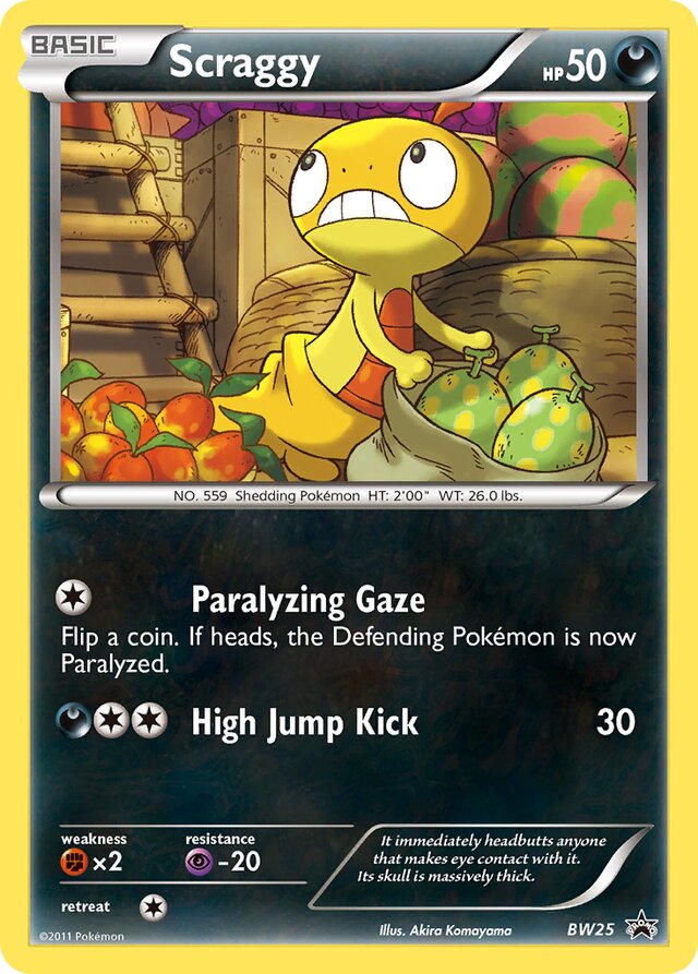 Scraggy [Cosmos Holo] BW Black Star Promos BW25 PROMO
