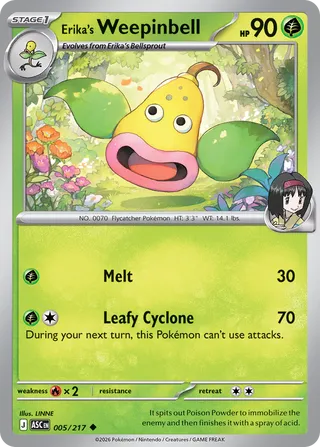 Erika's Weepinbell (Ascended Heroes 005/217)