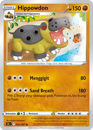Hippowdon (Battle Region 042/067)