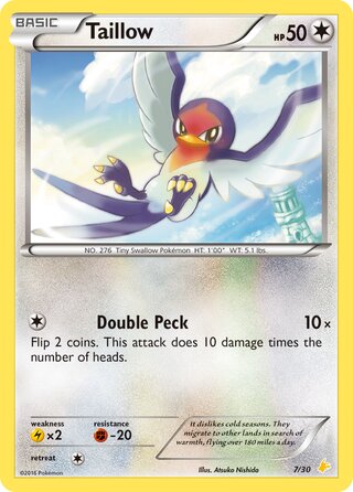 Taillow (XY Trainer Kit (Pikachu Libre) 7/30)