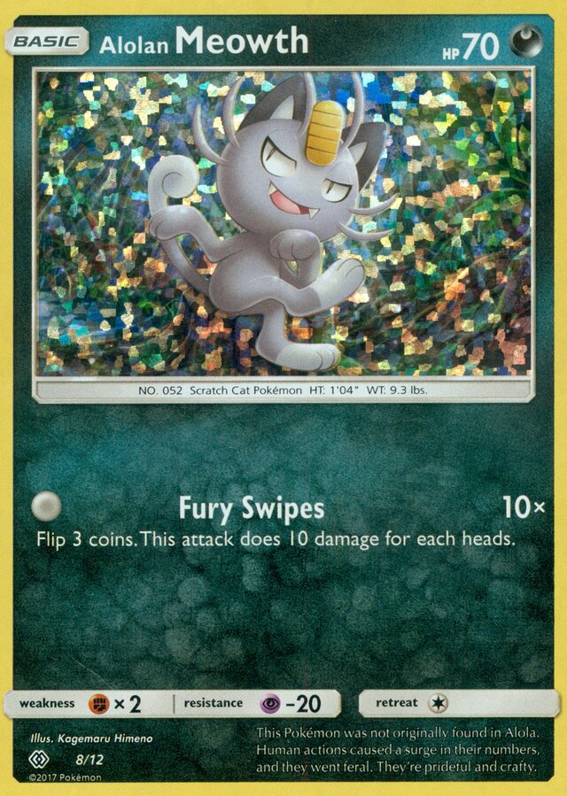 Alolan Meowth McDonald's Collection 2017 8/12 —