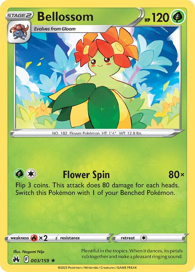 003/159 Bellossom CRZ Rare