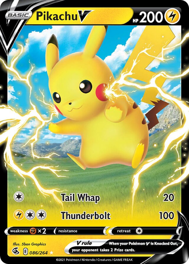 086/264 PikachuV FST Ultra-Rare Rare