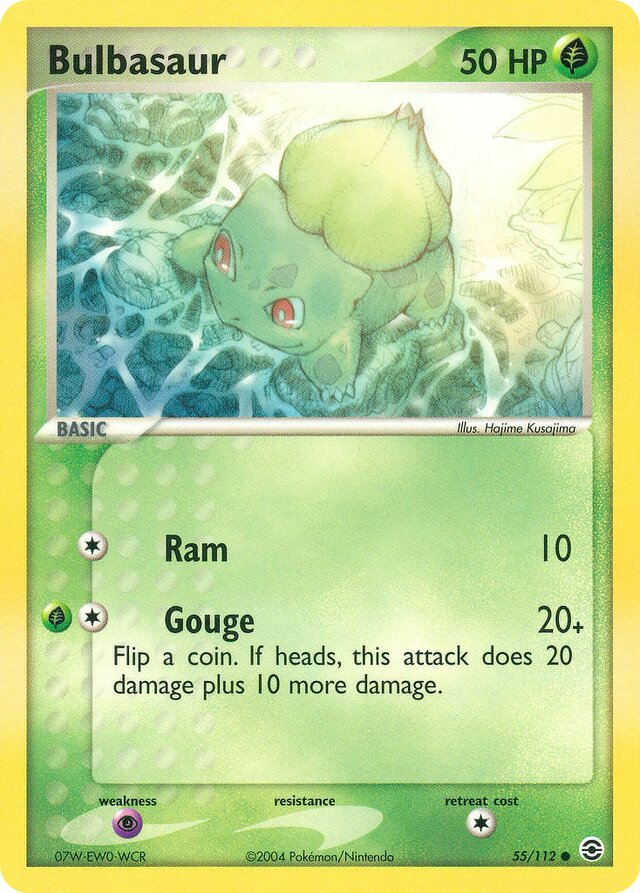 55/112 Bulbasaur RG Common