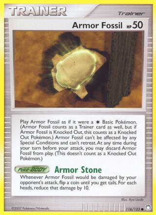 Armor Fossil (Mysterious Treasures 116/123)