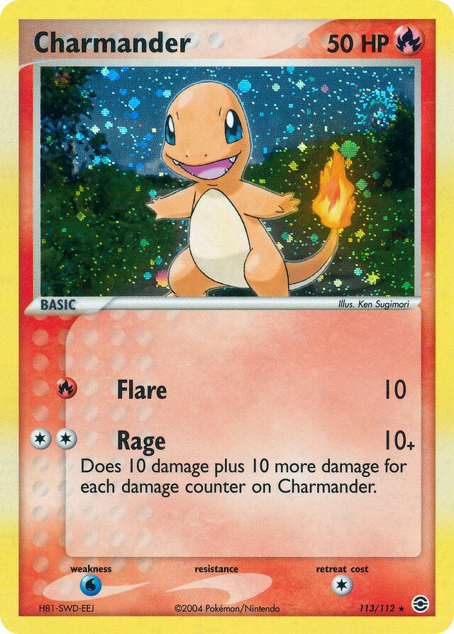 113/112 Charmander RG Rare Secret