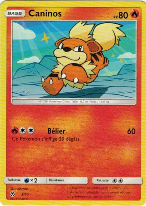 Growlithe McDonald's Collection 2018 (French 5/40 —