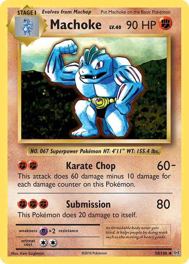 Machoke Evolutions 58/108 Uncommon