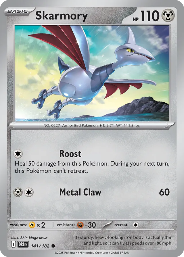 Skarmory Destined Rivals 141/182 Common
