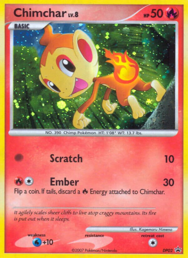 Chimchar DP Black Star Promos DP02 PROMO