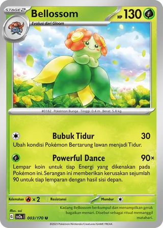 Bellossom (Black Shine 003/170)