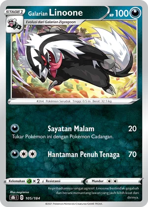Galarian Linoone (VMAX Climax 105/184)