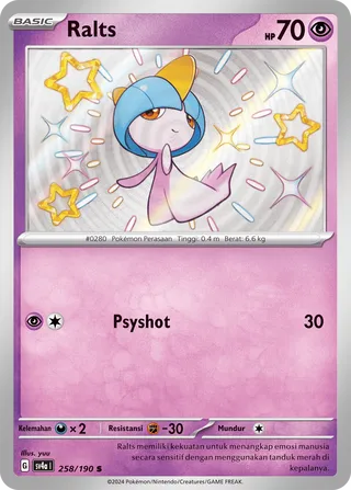 Ralts (Shiny Treasure ex 258/190)