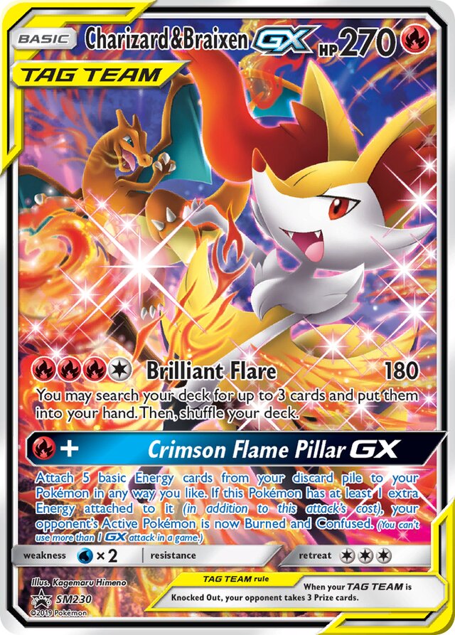 SM230 Charizard & BraixenTag Team GX SMP PROMO