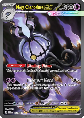 Mega Chandelure ex (Pitch Black 115/084)