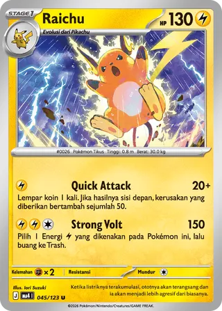 Raichu (Void Blast 045/123)