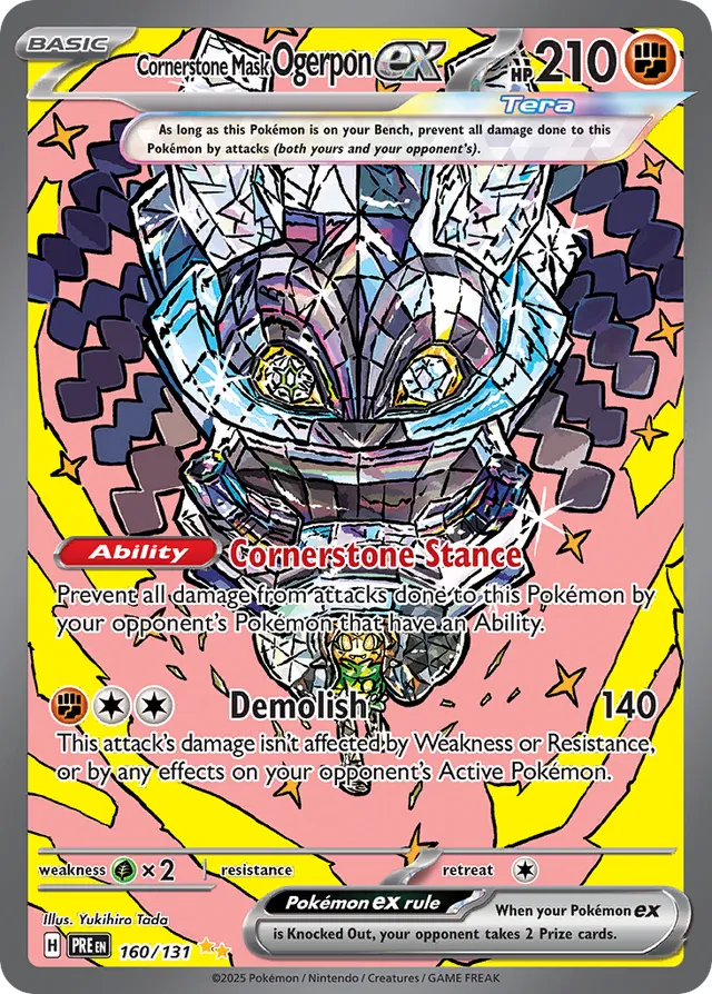 Cornerstone Mask Ogerponex Prismatic Evolutions 160/131 Special Illustration Rare