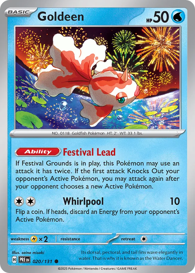 Goldeen Prismatic Evolutions 020/131 Common