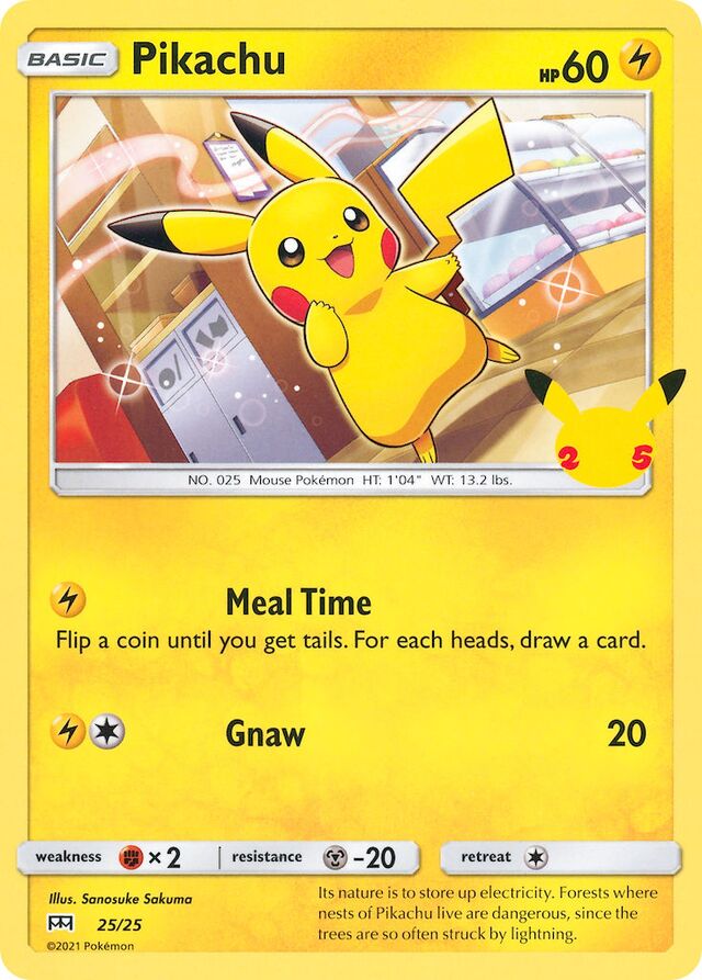 Pikachu McDonald's Collection 2021 25/25 —
